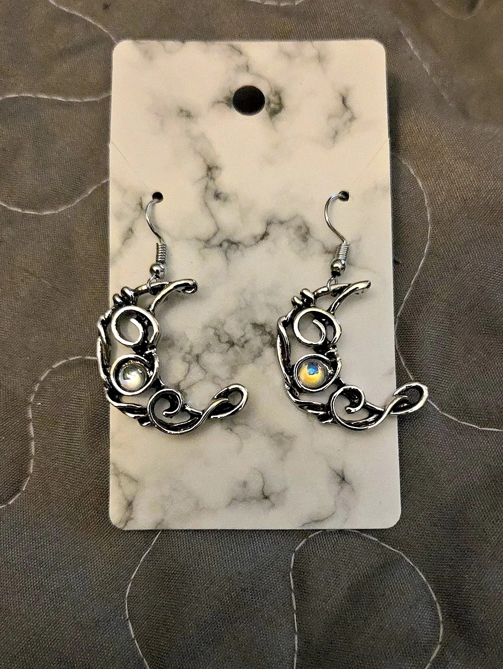 Silver-Tone Statement Earrings